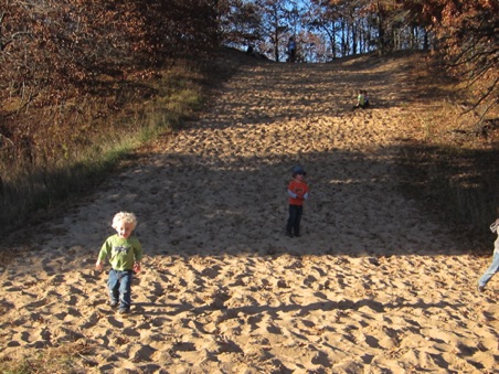 Running up and down Girl Scout Hill