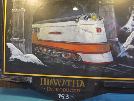 Painting of the 1935 Hiawatha