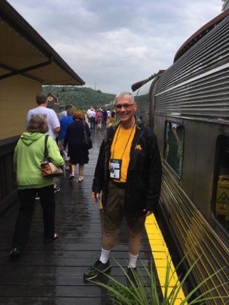 Garry on the platform Garry on the platform