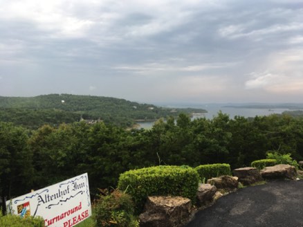 Altenhof Haus German restaurant in the hills above Branson - Table Rock Lake in background