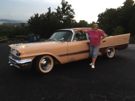 Owner/Chef Gertraude next to Garry's DeSoto Owner/Chef Gertraude next to Garry's DeSoto
