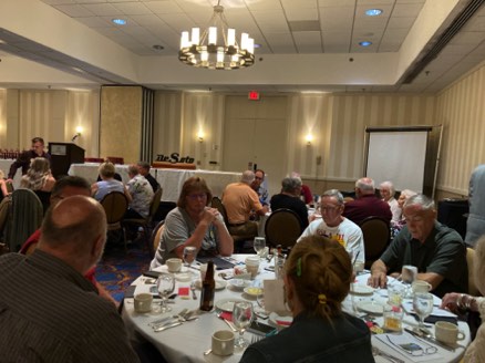 Saturday evening banquet at the host hotel - Sheraton Brookfield