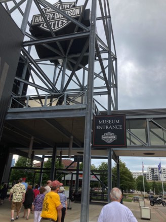 First tour on Thursday, Harley Davidson Museum in Milwaukee