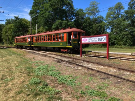 Oops-wrong spot. East Troy Railroad is a working railroad. Goes to the next town and back.