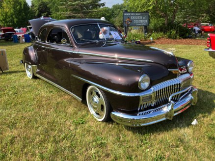 MN car - Fred and Renee Mehr drove their 48 - with a modern Charger chassis, drive train and Hemi engine MN car - Fred and Renee Mehr drove their 48 - with a modern Charger chassis, drive train and Hemi engine