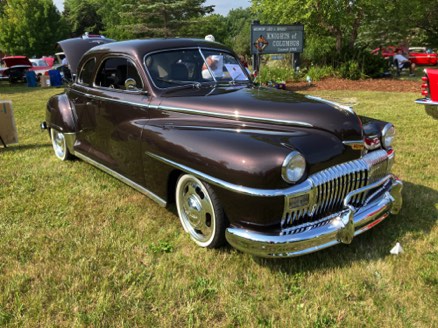 MN car - Fred and Renee Mehr drove their 48  - with a modern Charger chassis, drive train and Hemi engine