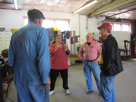 Gregg and Becky, Greg Tomberlin and Garry chatting