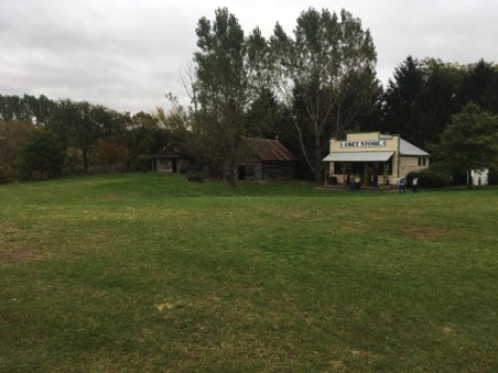 Looking across the lawn