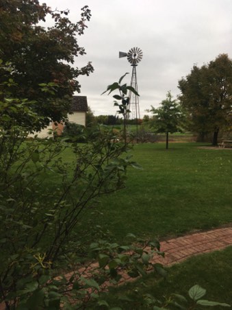 Old windmill in the yard
