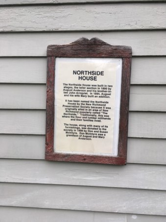 Signage for Northside house