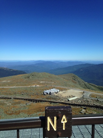 Looking North from top of Mt. Washington Looking North from top of Mt. Washington
