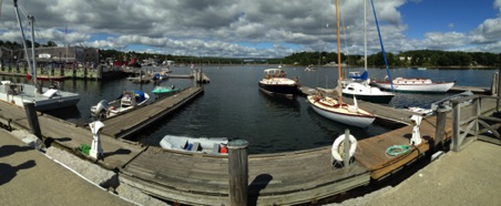 Panoramic view of the harbor