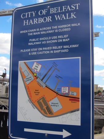 Map of the harbor walk