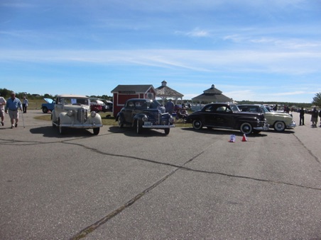 Car show on the airfield tarmac Car show on the airfield tarmac