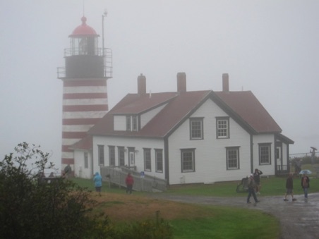 West Quoddy lighthouse in the fog West Quoddy lighthouse in the fog