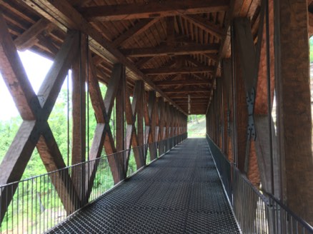 Through the covered bridge